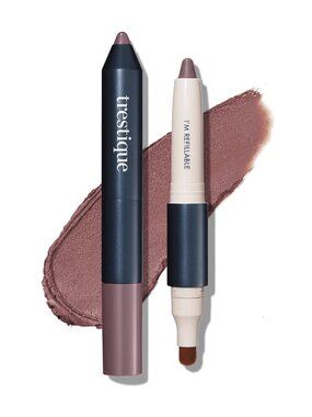 TRE'STIQUE Shadow Crayon, Refillable Eyeshadow With Blending Brush - Purple